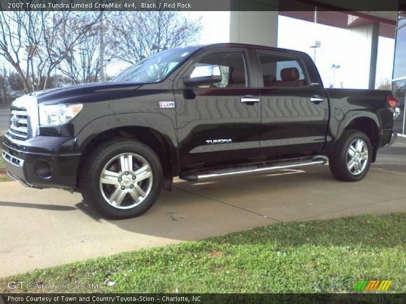 Black / Red Rock 2007 Toyota Tundra Limited CrewMax 4x4