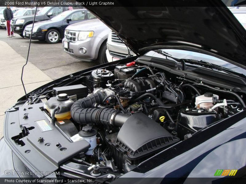 Black / Light Graphite 2008 Ford Mustang V6 Deluxe Coupe
