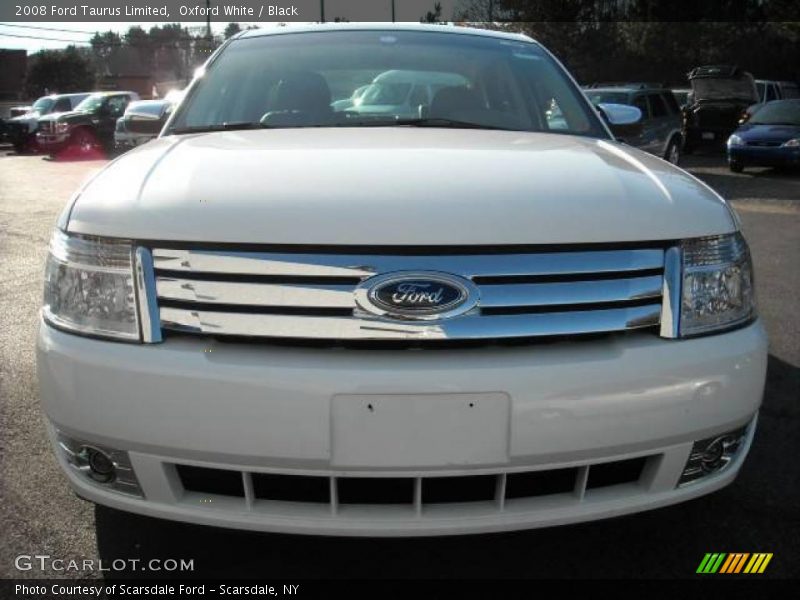 Oxford White / Black 2008 Ford Taurus Limited