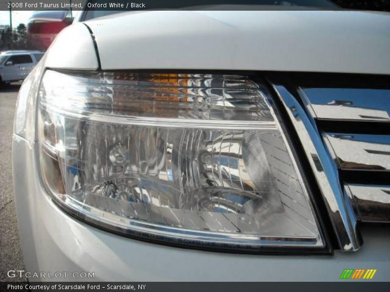 Oxford White / Black 2008 Ford Taurus Limited