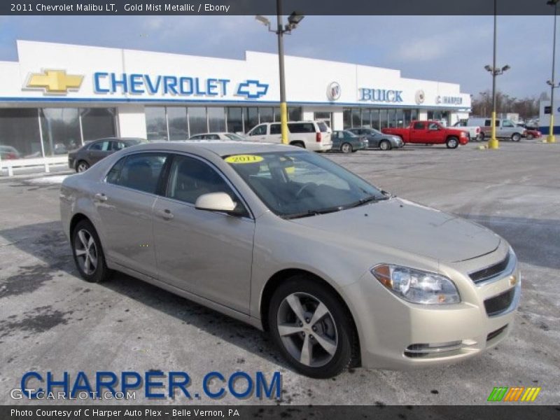 Gold Mist Metallic / Ebony 2011 Chevrolet Malibu LT