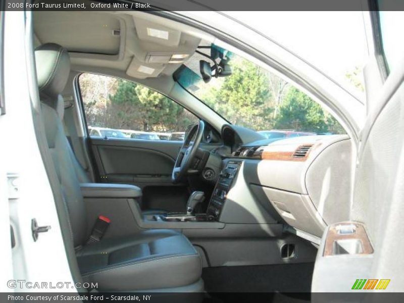 Oxford White / Black 2008 Ford Taurus Limited