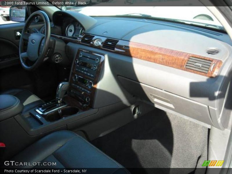 Oxford White / Black 2008 Ford Taurus Limited