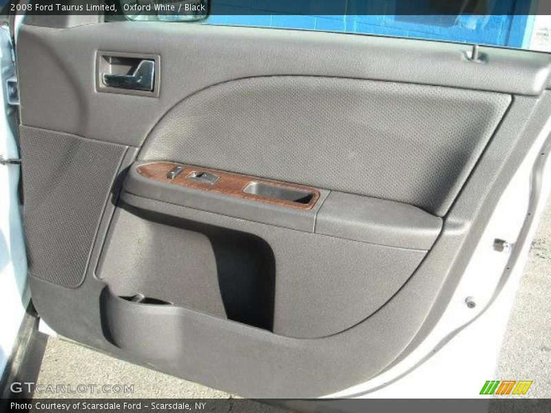 Oxford White / Black 2008 Ford Taurus Limited