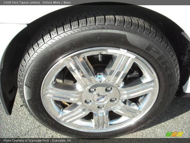 Oxford White / Black 2008 Ford Taurus Limited