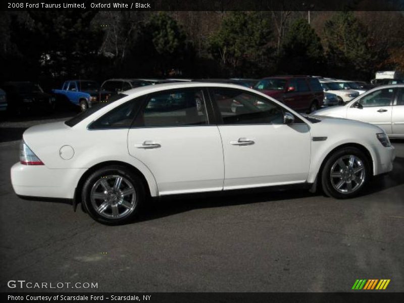 Oxford White / Black 2008 Ford Taurus Limited