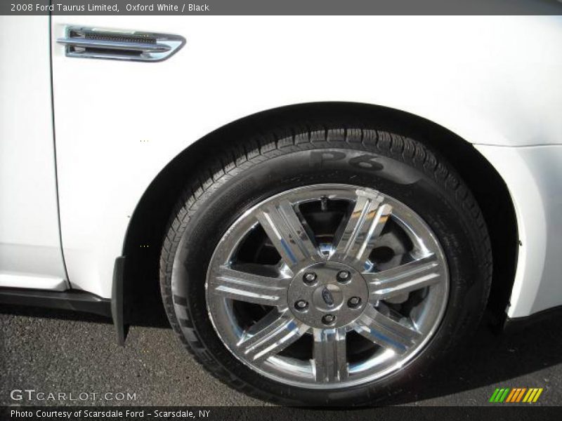 Oxford White / Black 2008 Ford Taurus Limited