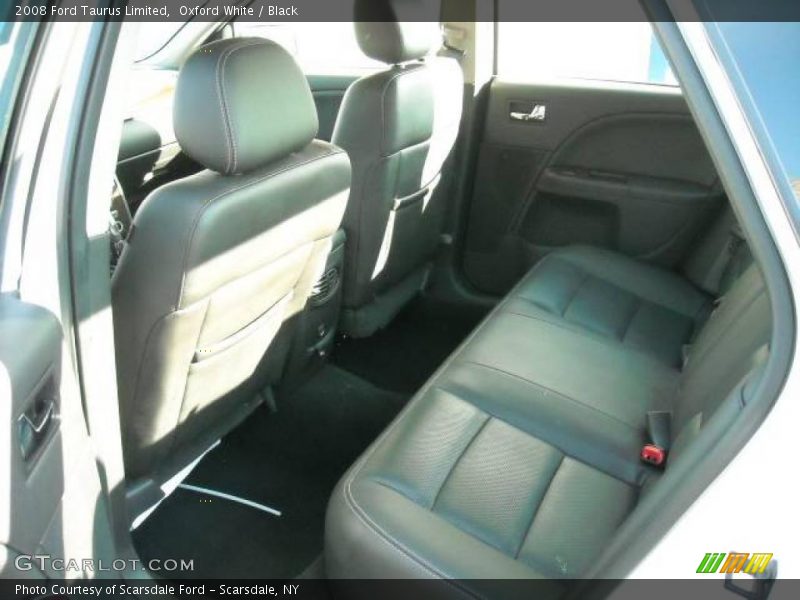 Oxford White / Black 2008 Ford Taurus Limited