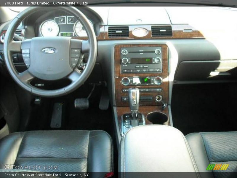 Oxford White / Black 2008 Ford Taurus Limited