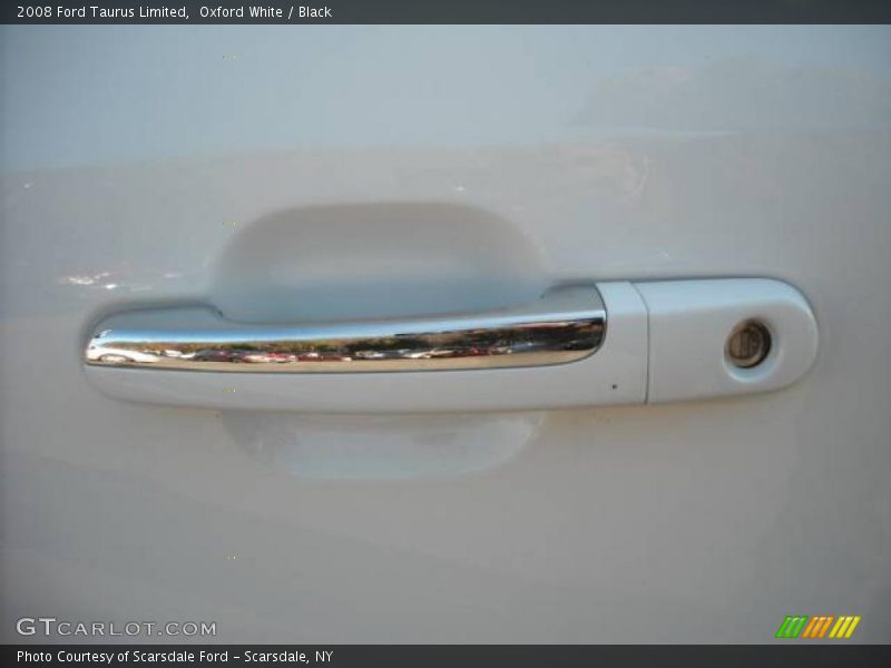 Oxford White / Black 2008 Ford Taurus Limited