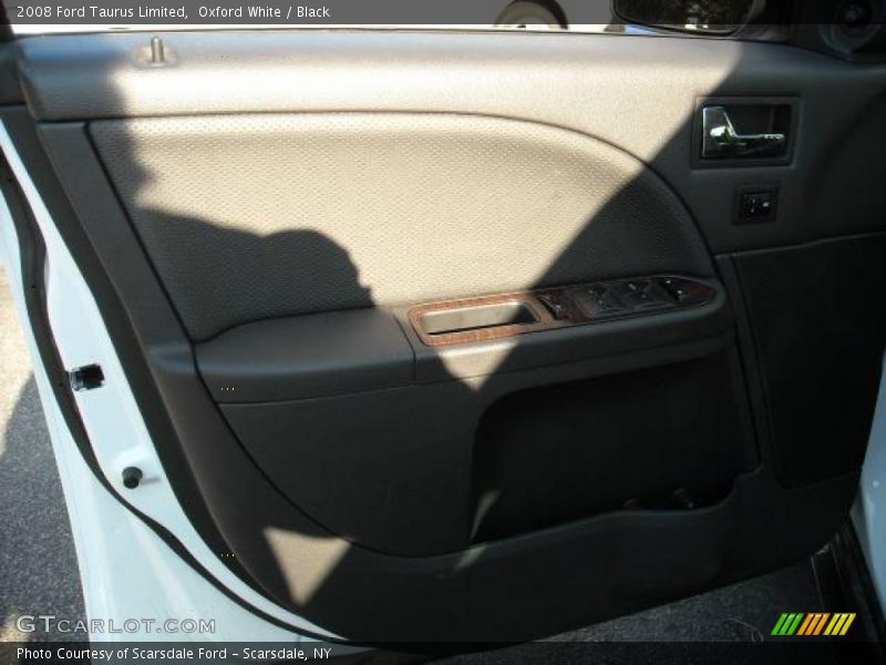 Oxford White / Black 2008 Ford Taurus Limited
