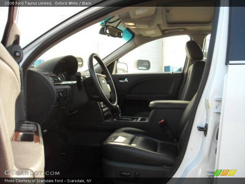 Oxford White / Black 2008 Ford Taurus Limited