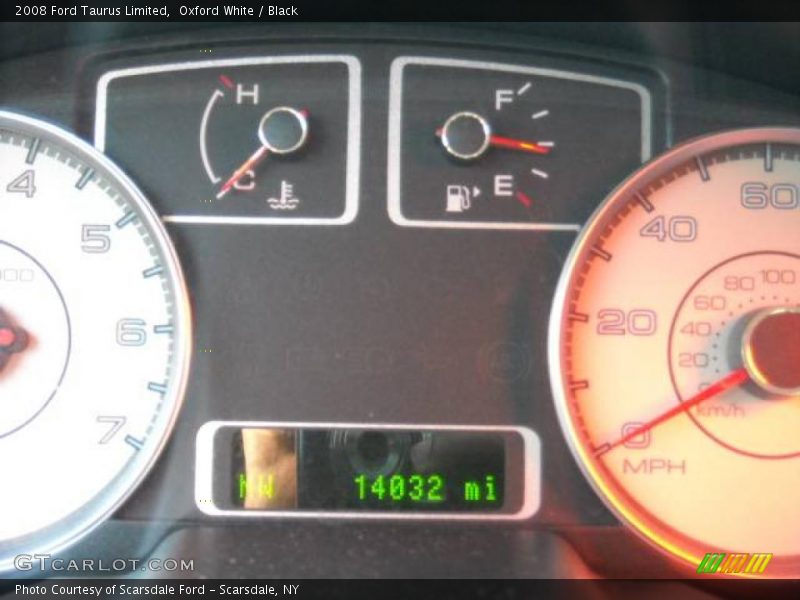 Oxford White / Black 2008 Ford Taurus Limited