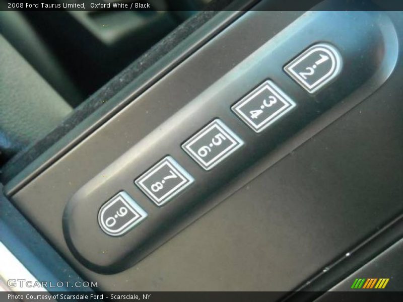 Oxford White / Black 2008 Ford Taurus Limited