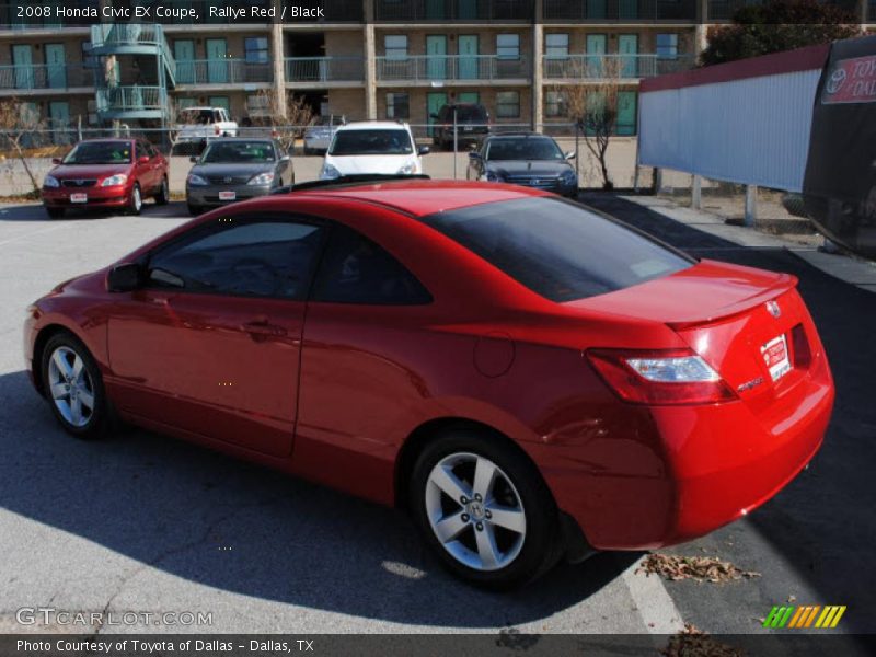 Rallye Red / Black 2008 Honda Civic EX Coupe