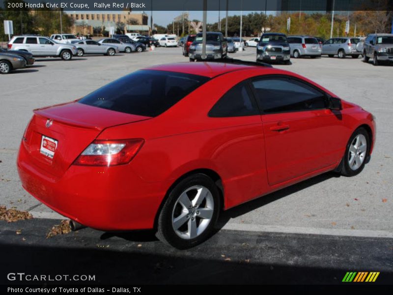 Rallye Red / Black 2008 Honda Civic EX Coupe