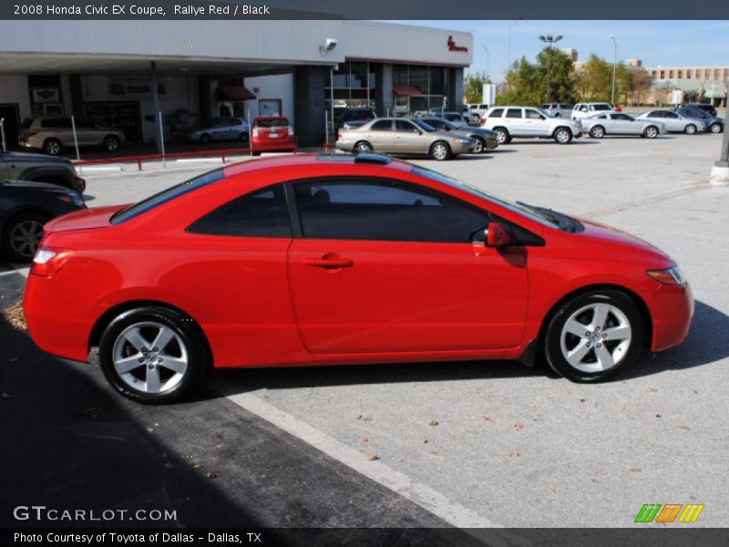 Rallye Red / Black 2008 Honda Civic EX Coupe