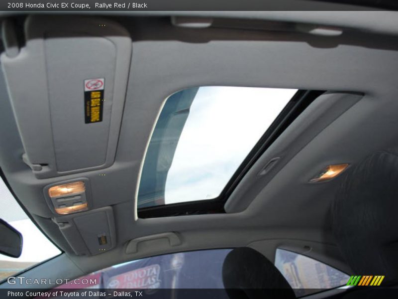 Rallye Red / Black 2008 Honda Civic EX Coupe