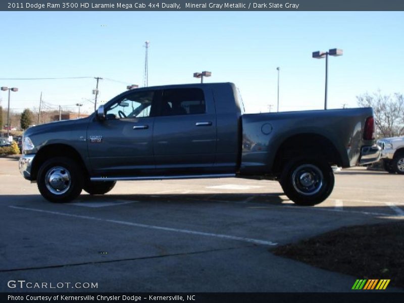 Mineral Gray Metallic / Dark Slate Gray 2011 Dodge Ram 3500 HD Laramie Mega Cab 4x4 Dually