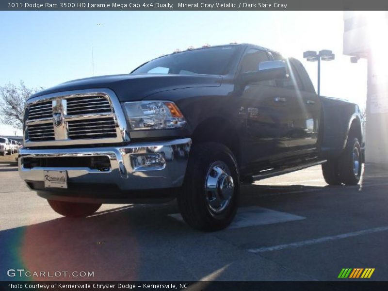 Mineral Gray Metallic / Dark Slate Gray 2011 Dodge Ram 3500 HD Laramie Mega Cab 4x4 Dually