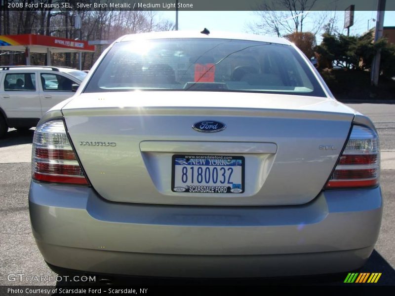 Silver Birch Metallic / Medium Light Stone 2008 Ford Taurus SEL