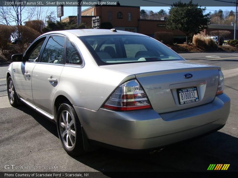 Silver Birch Metallic / Medium Light Stone 2008 Ford Taurus SEL