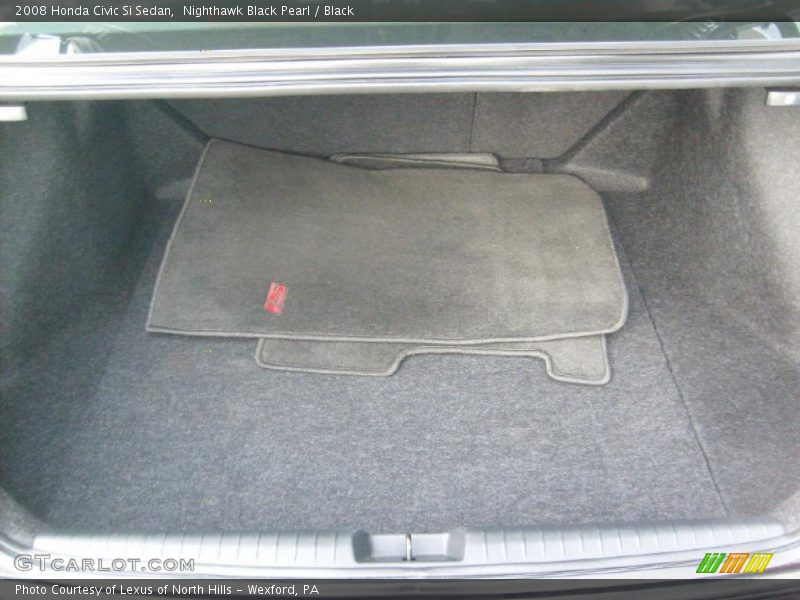 Nighthawk Black Pearl / Black 2008 Honda Civic Si Sedan