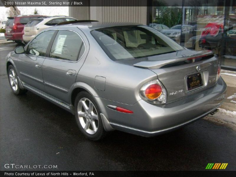 Sterling Mist / Black 2003 Nissan Maxima SE