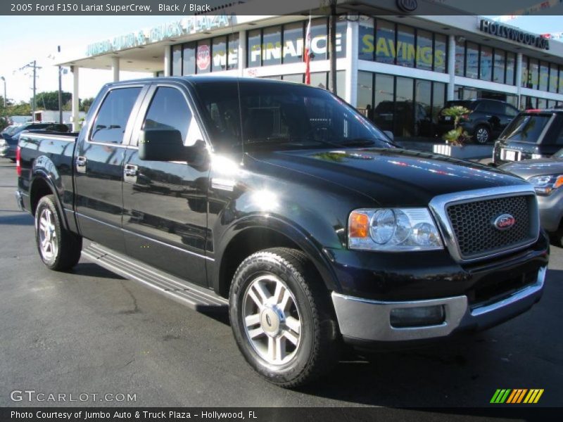 Black / Black 2005 Ford F150 Lariat SuperCrew