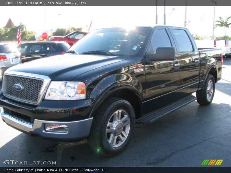 Black / Black 2005 Ford F150 Lariat SuperCrew