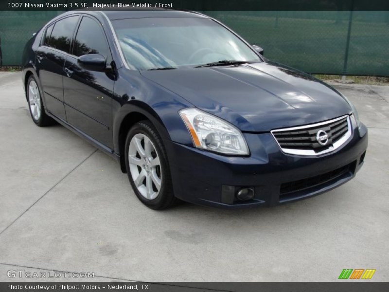 Majestic Blue Metallic / Frost 2007 Nissan Maxima 3.5 SE