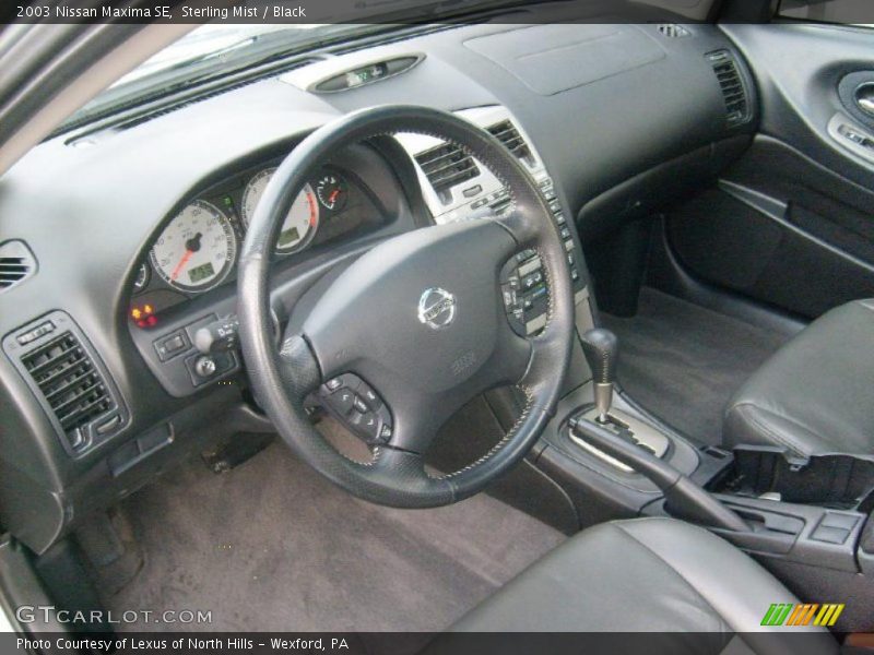 Sterling Mist / Black 2003 Nissan Maxima SE