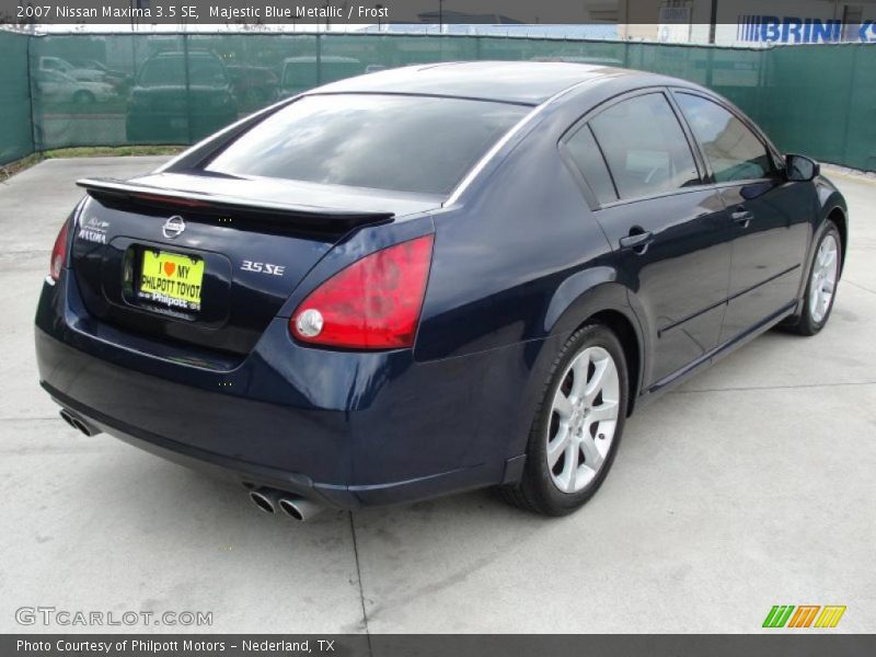 Majestic Blue Metallic / Frost 2007 Nissan Maxima 3.5 SE