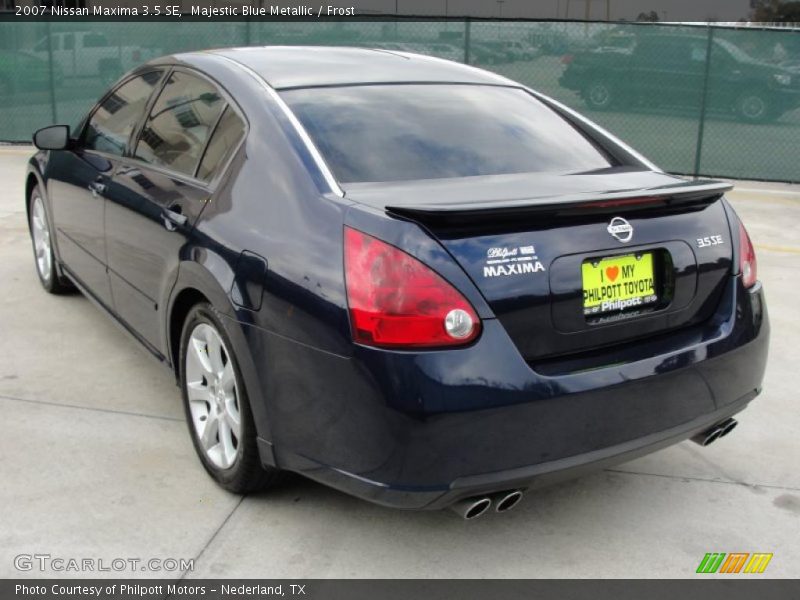 Majestic Blue Metallic / Frost 2007 Nissan Maxima 3.5 SE