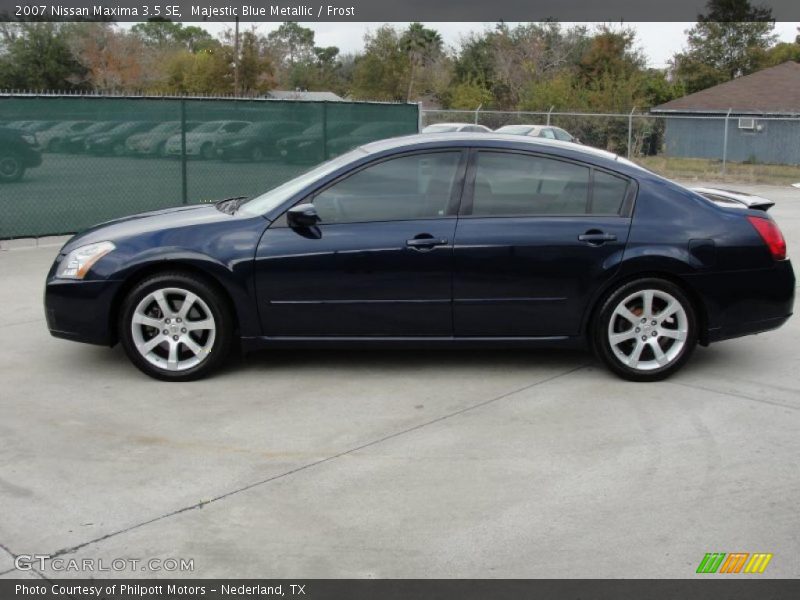 Majestic Blue Metallic / Frost 2007 Nissan Maxima 3.5 SE
