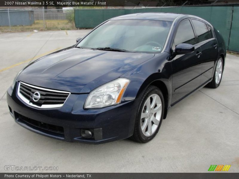 Majestic Blue Metallic / Frost 2007 Nissan Maxima 3.5 SE