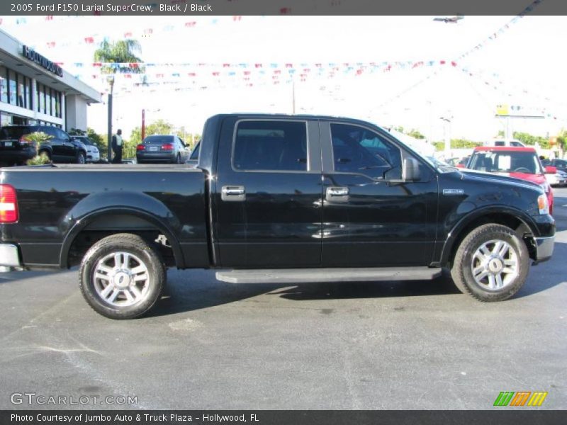 Black / Black 2005 Ford F150 Lariat SuperCrew