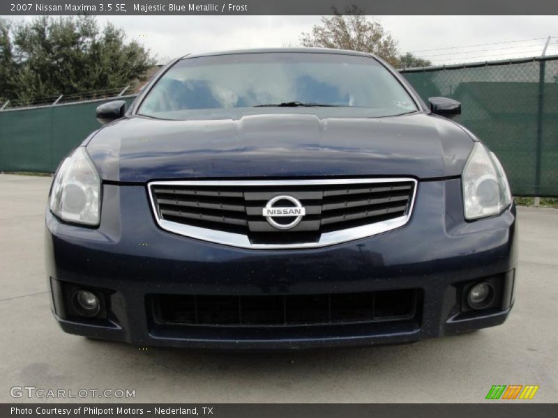 Majestic Blue Metallic / Frost 2007 Nissan Maxima 3.5 SE