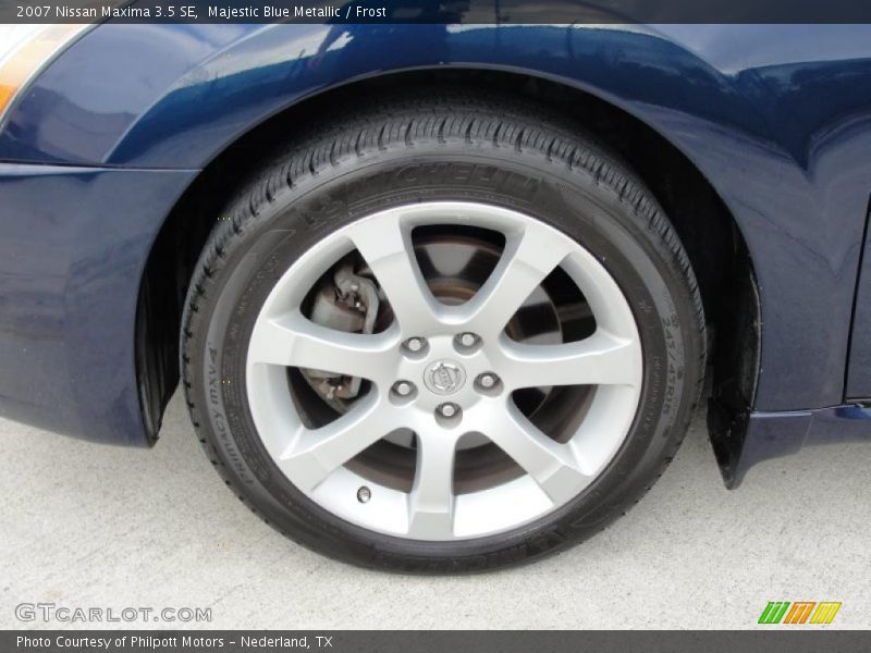 Majestic Blue Metallic / Frost 2007 Nissan Maxima 3.5 SE