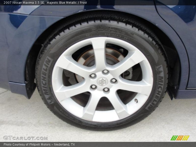 Majestic Blue Metallic / Frost 2007 Nissan Maxima 3.5 SE