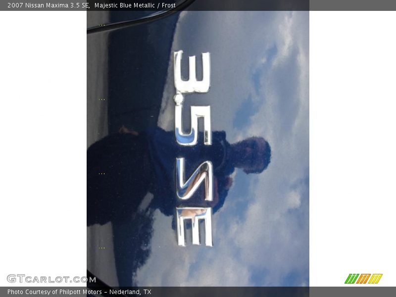 Majestic Blue Metallic / Frost 2007 Nissan Maxima 3.5 SE