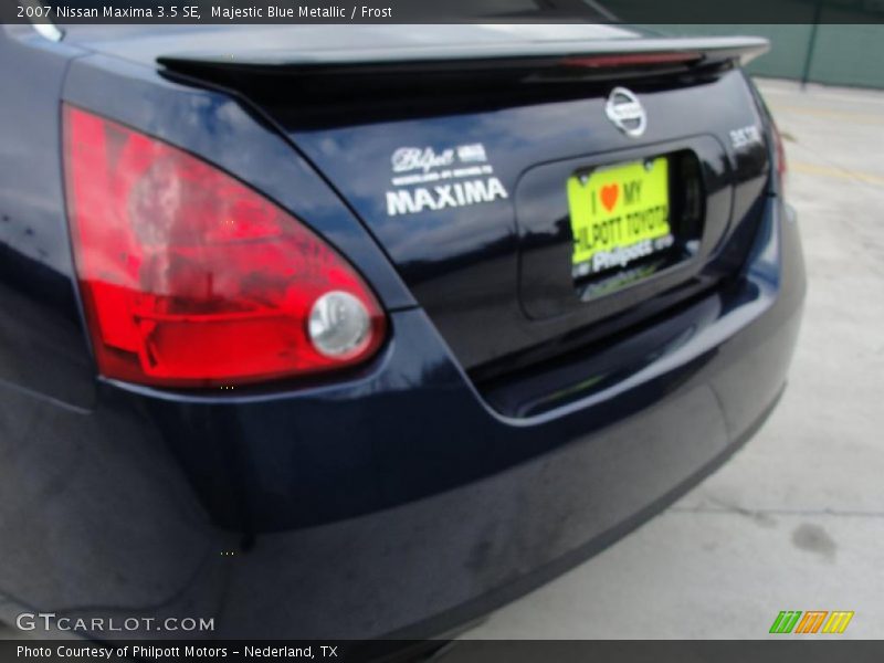 Majestic Blue Metallic / Frost 2007 Nissan Maxima 3.5 SE