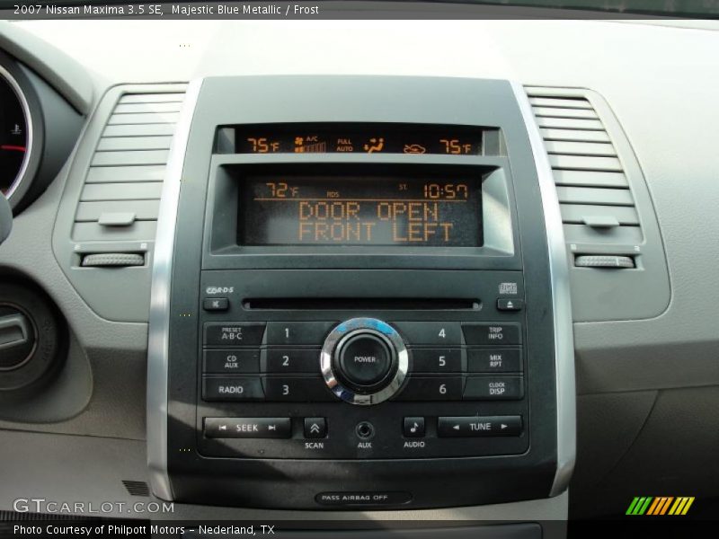 Majestic Blue Metallic / Frost 2007 Nissan Maxima 3.5 SE