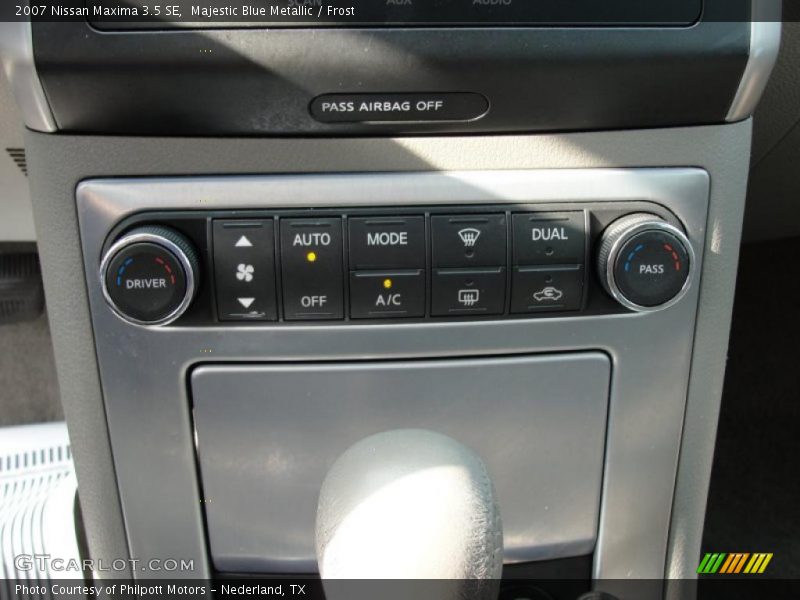 Majestic Blue Metallic / Frost 2007 Nissan Maxima 3.5 SE
