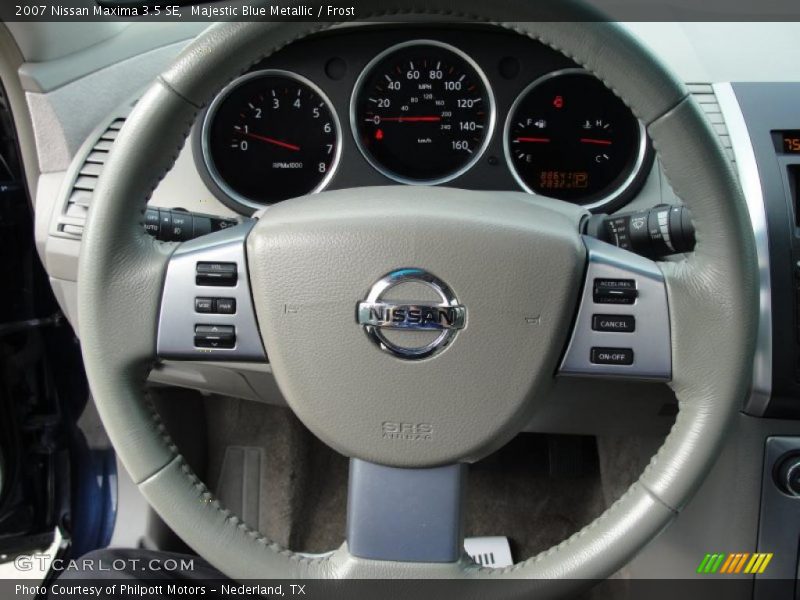 Majestic Blue Metallic / Frost 2007 Nissan Maxima 3.5 SE