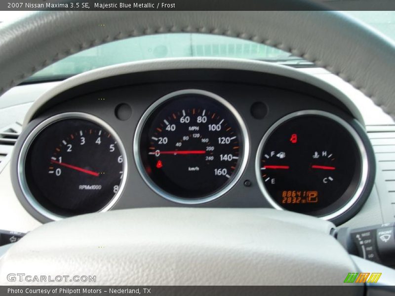 Majestic Blue Metallic / Frost 2007 Nissan Maxima 3.5 SE