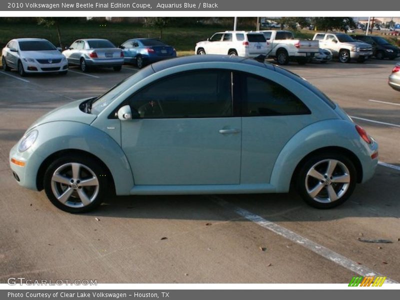Aquarius Blue / Black 2010 Volkswagen New Beetle Final Edition Coupe
