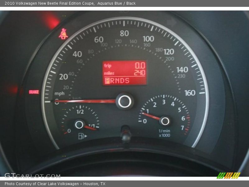 Aquarius Blue / Black 2010 Volkswagen New Beetle Final Edition Coupe