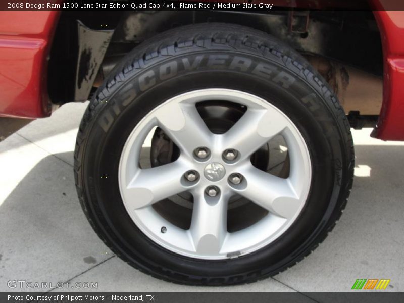 Flame Red / Medium Slate Gray 2008 Dodge Ram 1500 Lone Star Edition Quad Cab 4x4