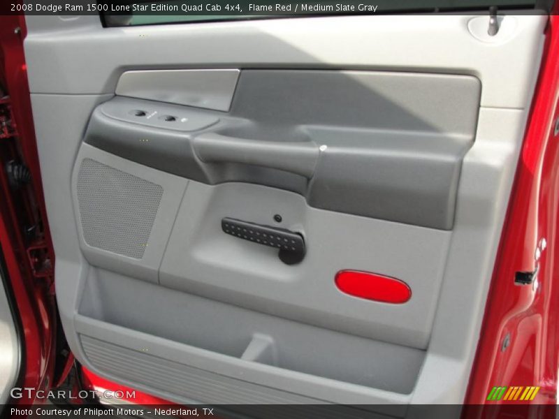 Flame Red / Medium Slate Gray 2008 Dodge Ram 1500 Lone Star Edition Quad Cab 4x4
